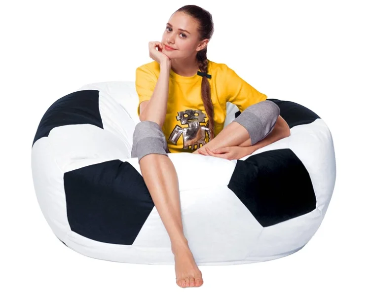 Large Football Bean Bag Sofa Cover Durable Outdoor 600D PVC Bean Bag Chair For Events Sports Multi-functional Beanbag Chair