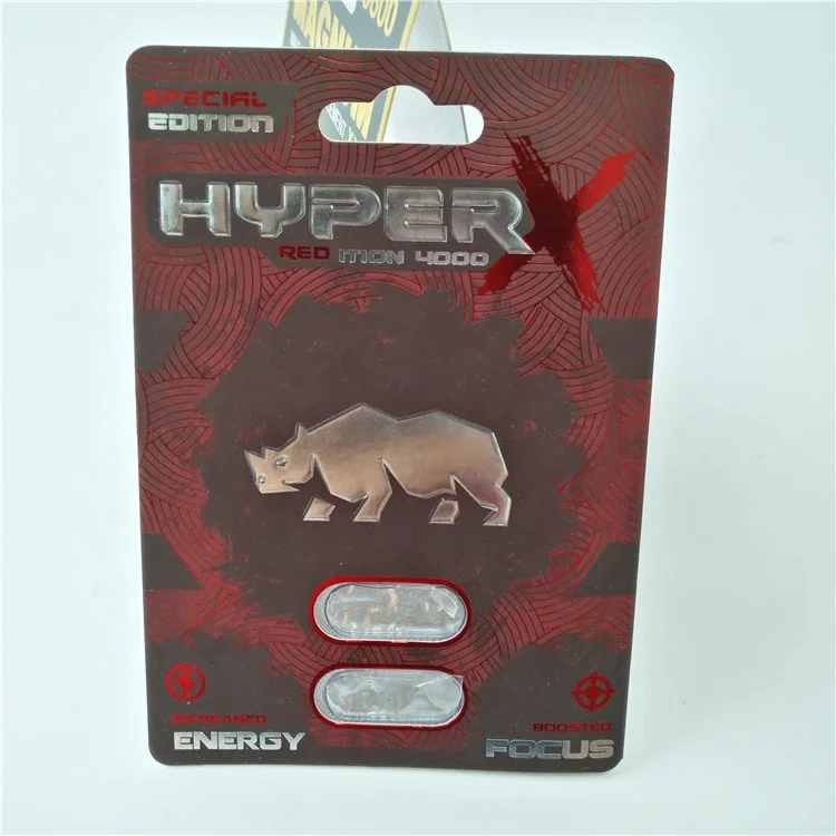 Customized Logo Blister Card Packaging PET Material For Male Enhancement Pills