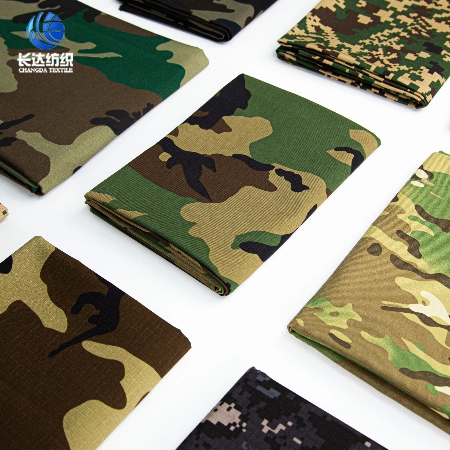 Fabric Factory in-stock Waterproof Multicam 500D 1000D Camouflage Nylon Cordura Printed Oxford fabric with PU Coating