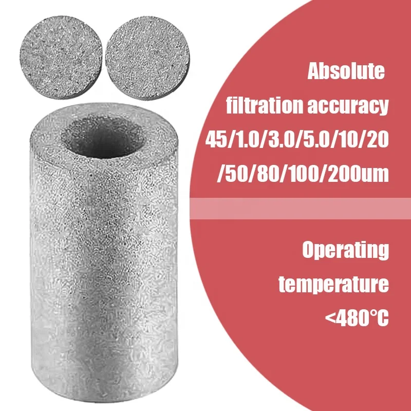 LIANDA Filter Tube Stainless Steel Sintered Porous Metal Filter Cartridge Sintered Stainless Steel Filter