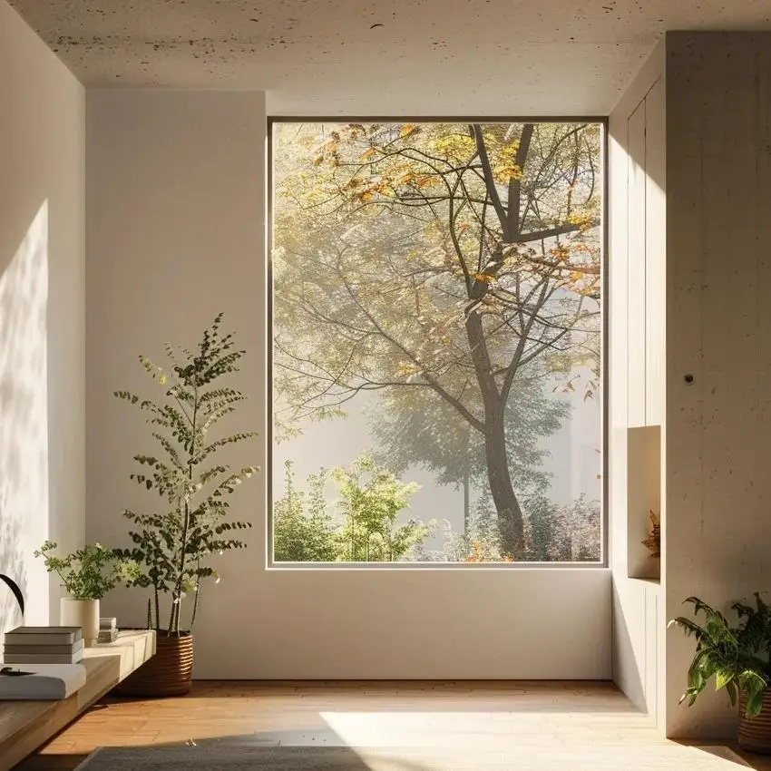 DTOP Double Glazed Fixed windows Aluminium Picture Window Soundproof Aluminium Fixed windows