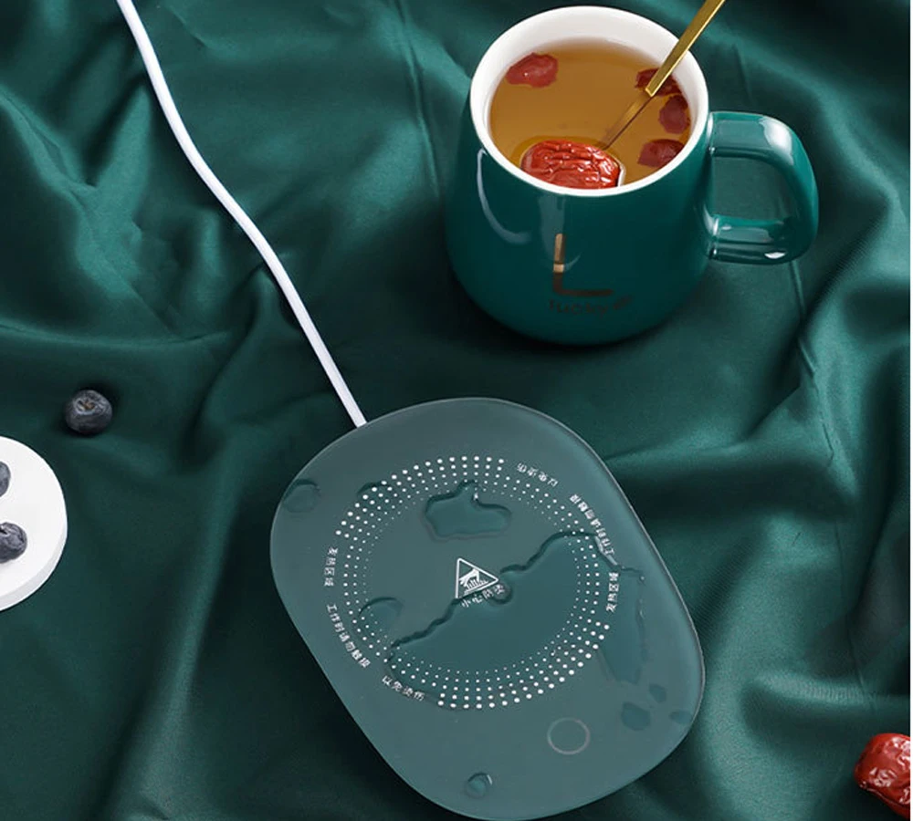 New Design Creative USB Cup Heater Coaster Mug Warmer Mat Accept Custom Logo