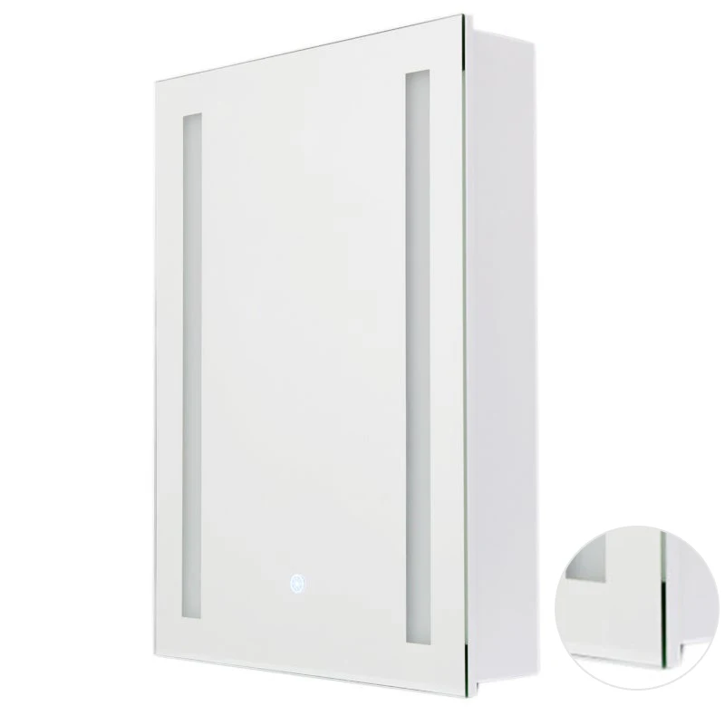 Bathroom mirror cabinet Door LED Bathroom Mirror Cabinet with Shaver Socket mirror cabinet for bathroom