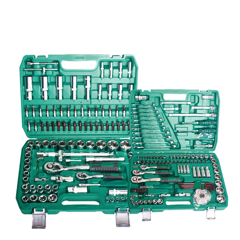 Hardware Repair Tool Set 121 Piece Combination Hand Tool Kit 72 Tooth Socket Wrench Set