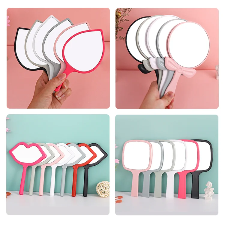Makeup Mirror Rectangular Vanity Mirror for Women Personalized Square Chrome 2 Side Folding Makeup Compact Pocket Mirror 10 Pcs