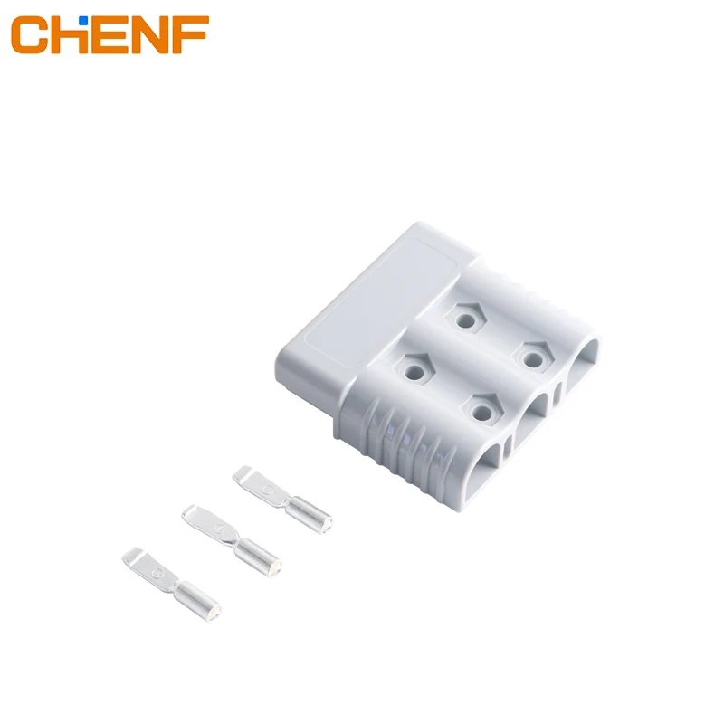 CHENF Factory Hot Sale 3 Pin Lithium Parallel Connector 600v Connector 50a Power Product Connector Plug Color Grey Black Orange