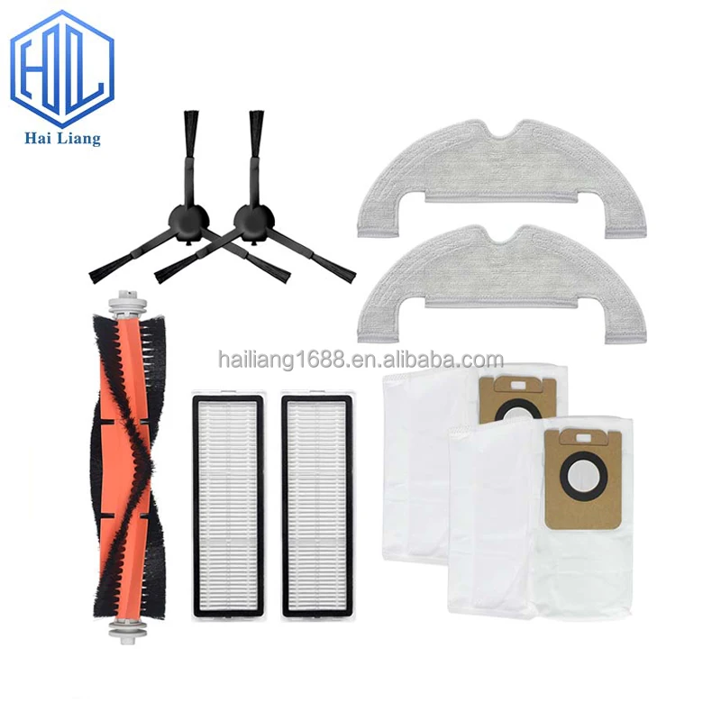 Robot Vacuum Cleaner Spare Parts Main Brush Hepa Filter Side brush Mop Cloth For Xiaomi Dreame  D10 Series