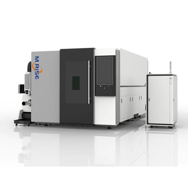 
M.RISE Raycus IPG laser cut 1000 watt closed type cnc fiber laser cutting machine 