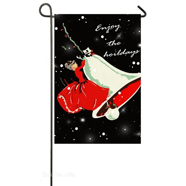 Custom Design high quality Double sided Christmas Garden flag