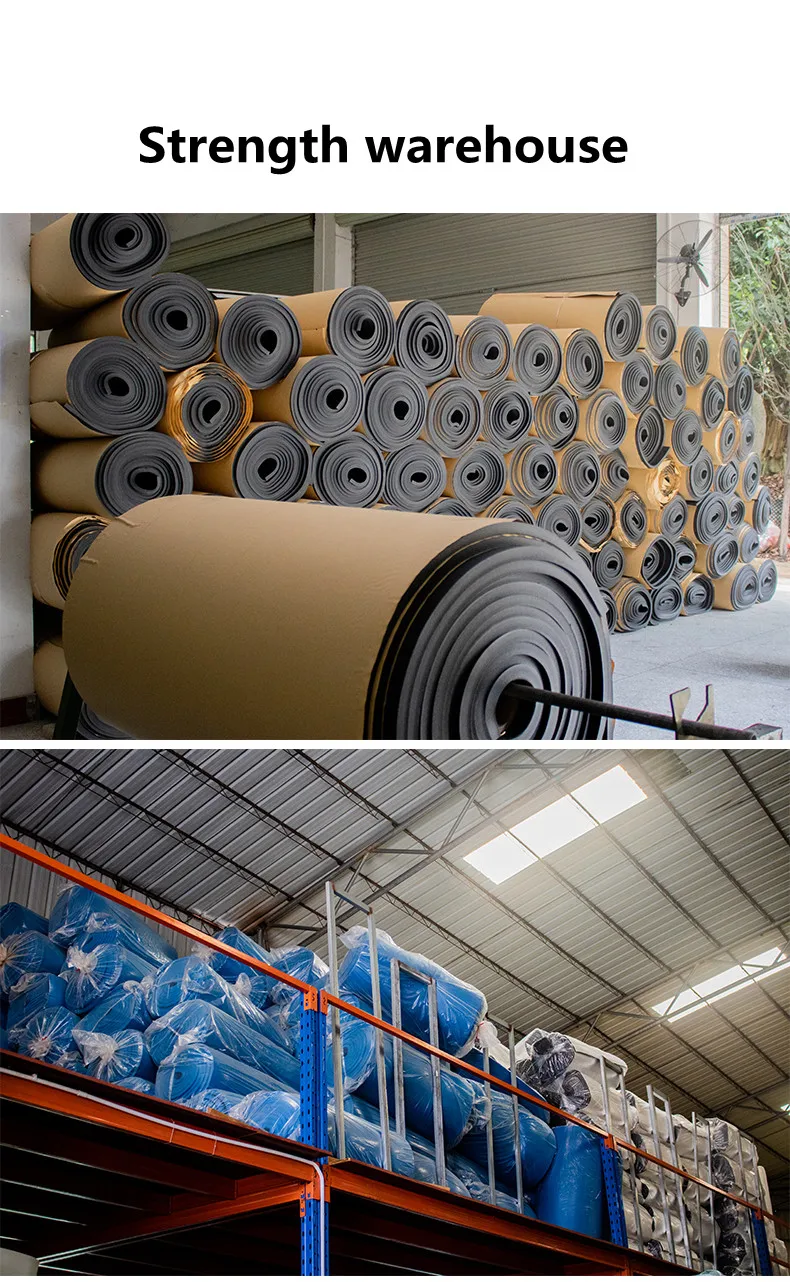 Aluminum foil NBR/PVC Class 1 Foam Rubber Insulation Roll for Duct