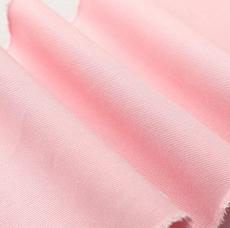 Hospital uniform TC65/35 polyester cotton fabric for workwear and uniform twill 3/1 plain bleached dyed fabric 21*21s