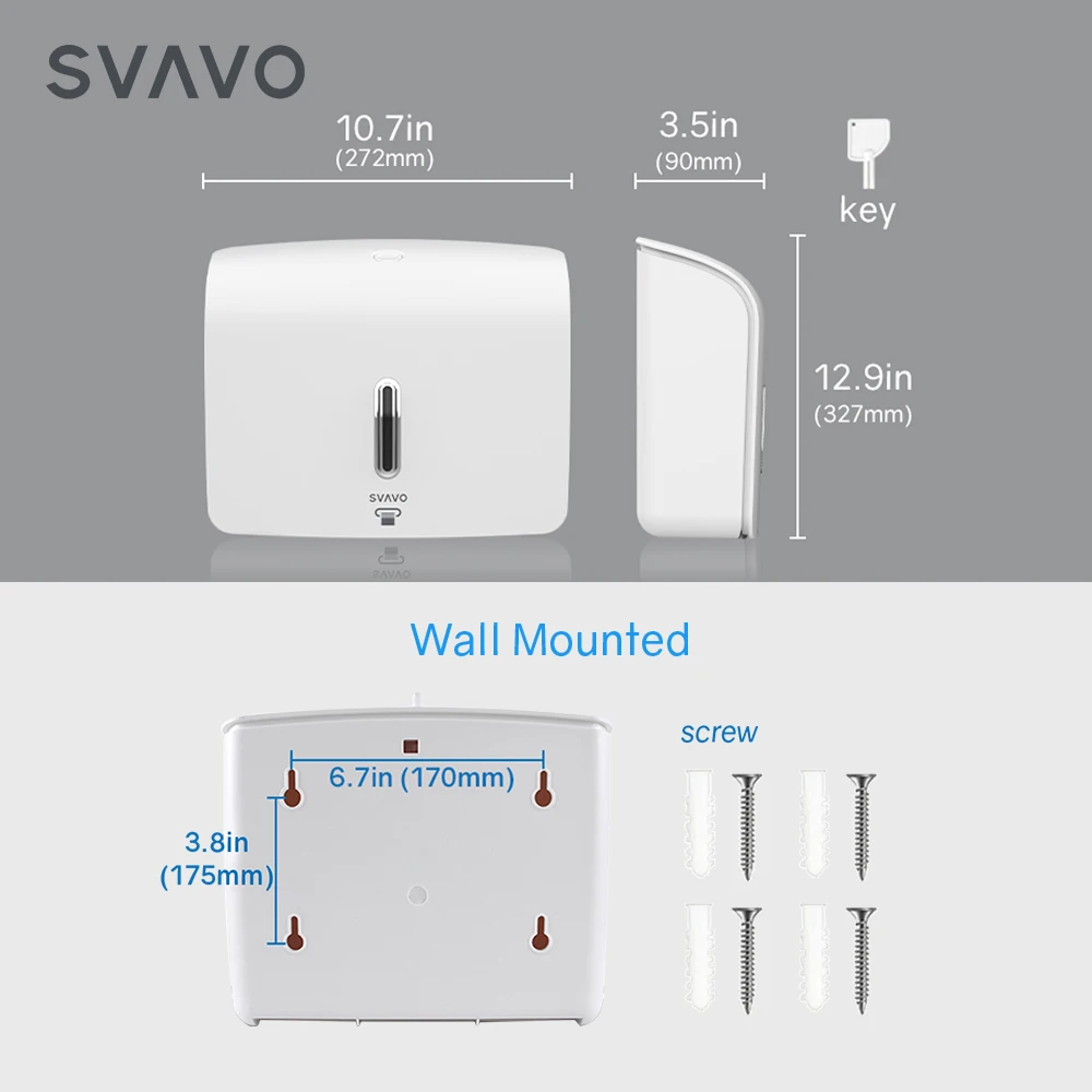 No punching Large capacity Wall mounted tissue box holder kitchen toilet paper towel dispenser