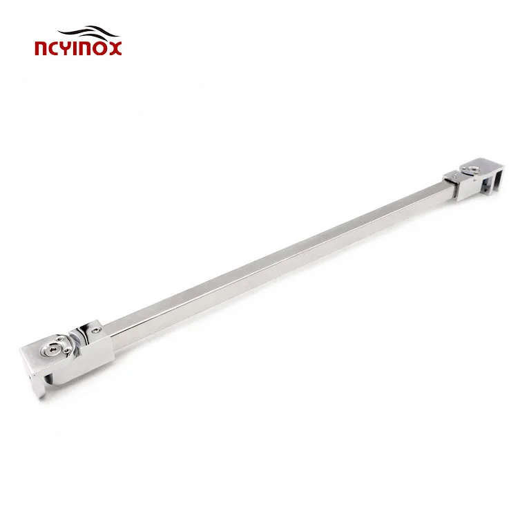 Factory direct selling Wall-to-Glass Support Bar connector hardware brackets Glass Pull Rodfor bathroom
