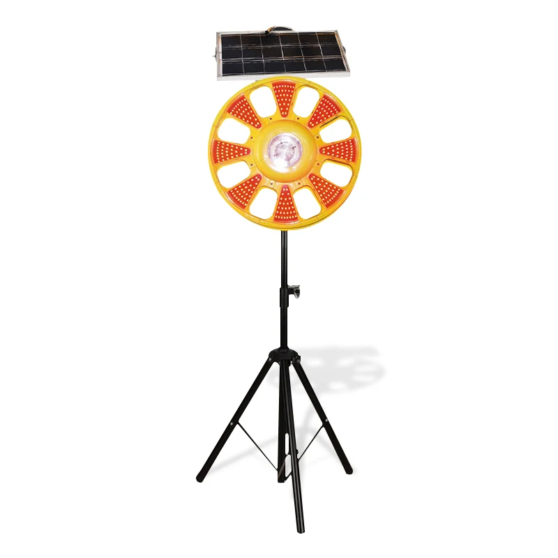 Traffic Signal Light bracket rotating light Aluminum Solar Panel Sign Flash Lamp