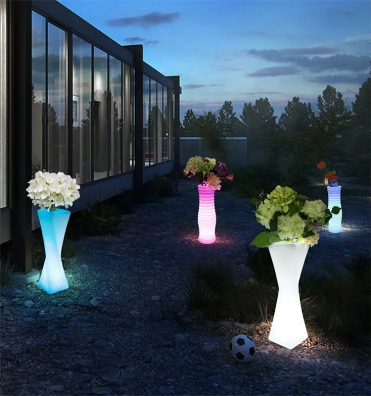 Современный дизайн, Лидер продаж, сенсорный меняющий Цвет Светодиодный светящийся цветочный горшок