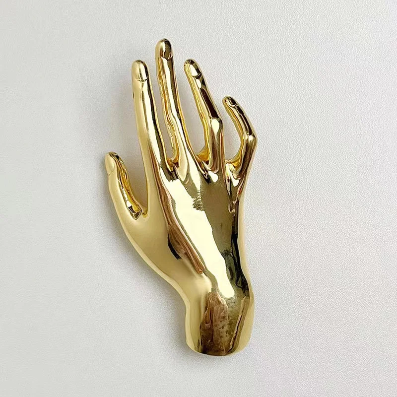 Luxury Women Fashion Jewelry Brooches Gold Silver Hand Safety Pin Brooch Designer Brooches and Pins Pins