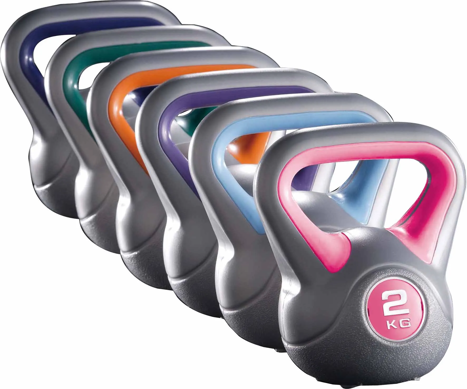 High Quality Vinyl Kettlebell Strength Weight Lifting Plastic Dumbbell Manufacturer