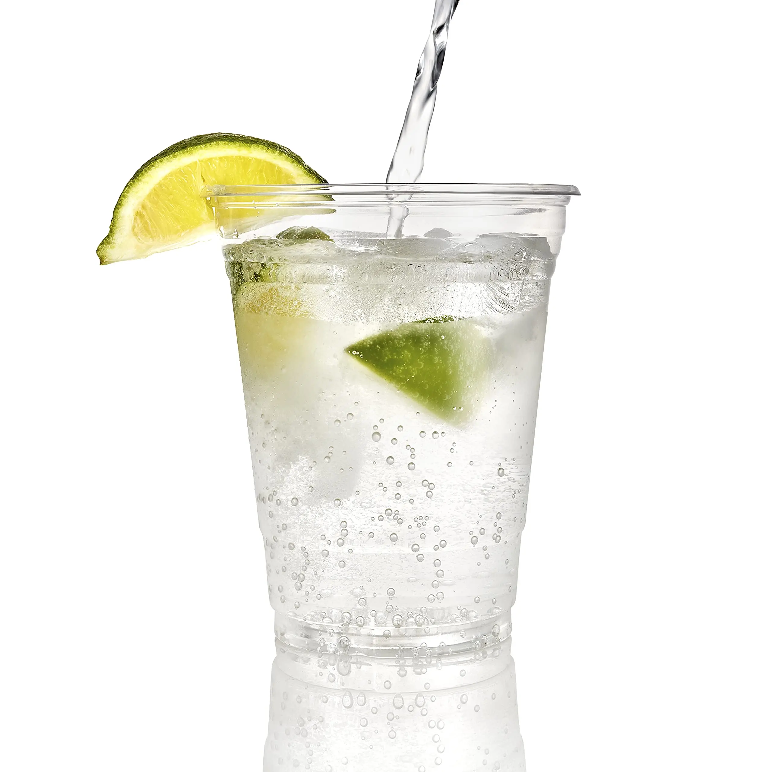 Custom Logo Wholesale Transparent 12oz Juice Smoothie Lemon Tea Disposable Plastic PET Cups With Dome Lids