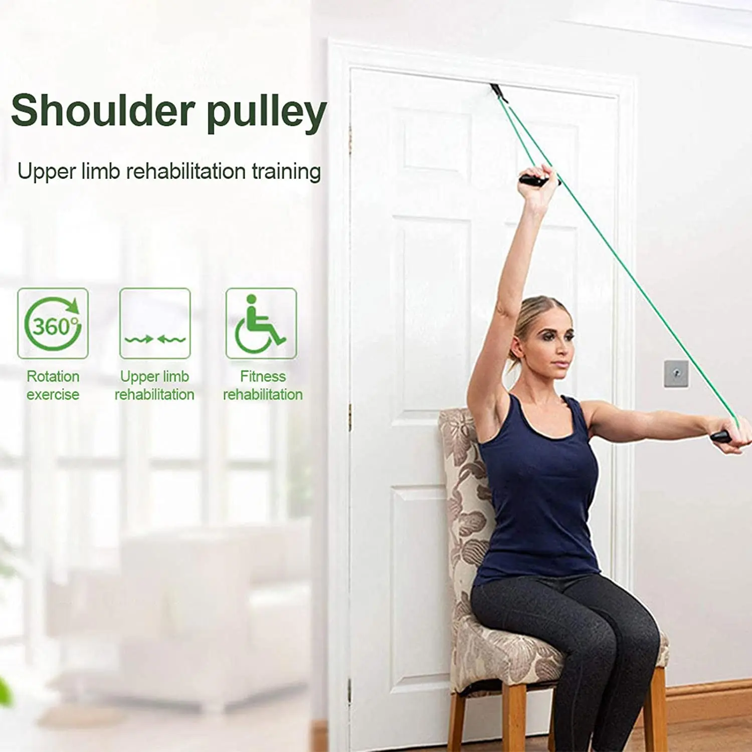 Over Door Exercise Pulley for Injury Rehab Recovery Stretching Shoulder pulley over-the-door physiotherapy system