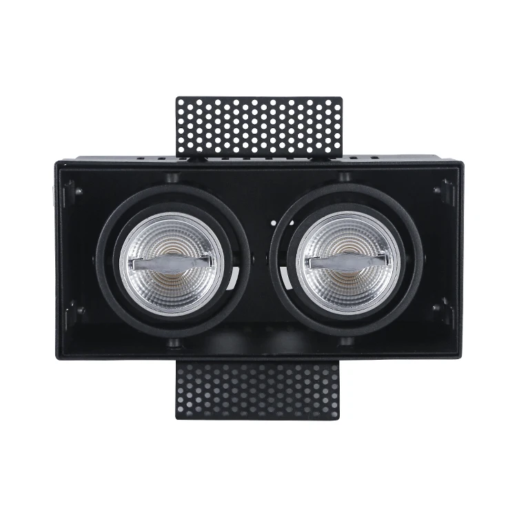 Indoor Ceiling Light Housing GU10 MR16 LED Recessed Trimless Downlight Spotlight Fitting