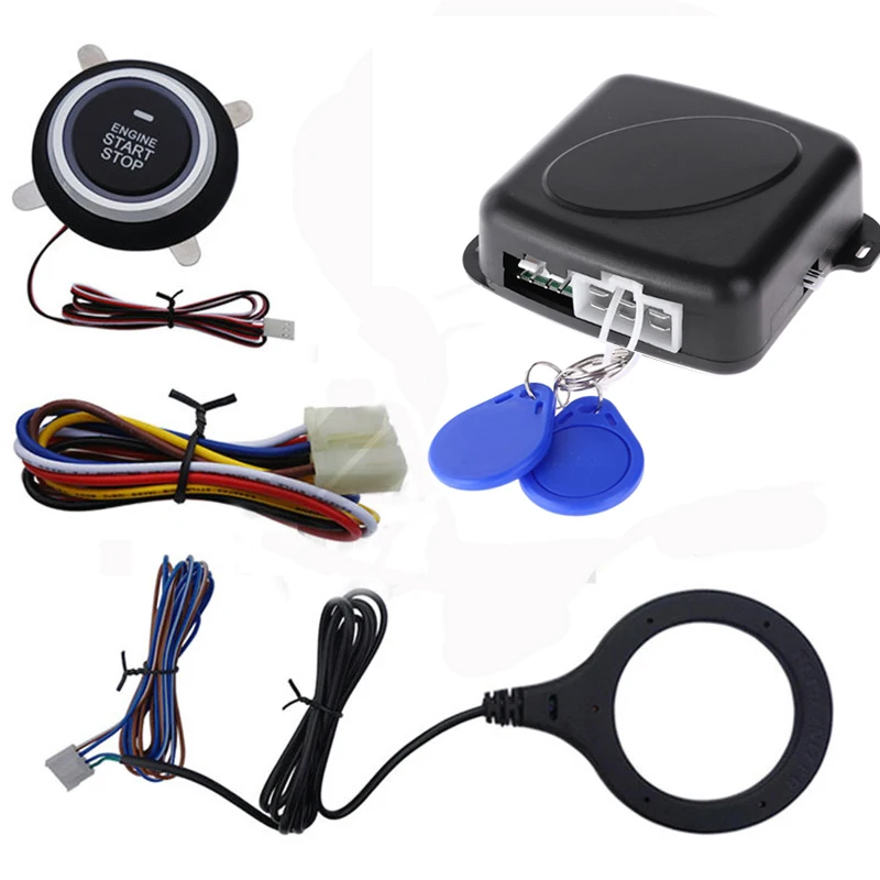 Manufacturer Wholesale  Auto Car Alarm RFID immobilizer car security system keyless go push button start stop