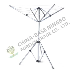 4 arm 3 feet 16meters drying line Rotary Clothes Hanging Rack  Dryer Airer Folding Umbrella FreeStanding for Outdoor Garden
