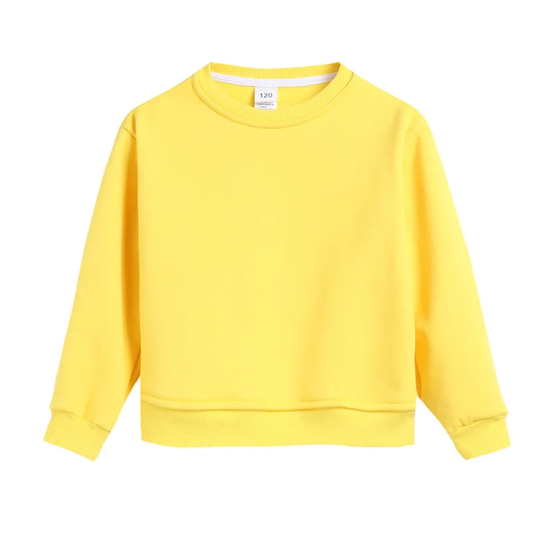 Ivy42577A Toddler boys hoodies sweatshirts solid color 100% cotton pullover 1-7 years toddlers kids sweatshirt winter