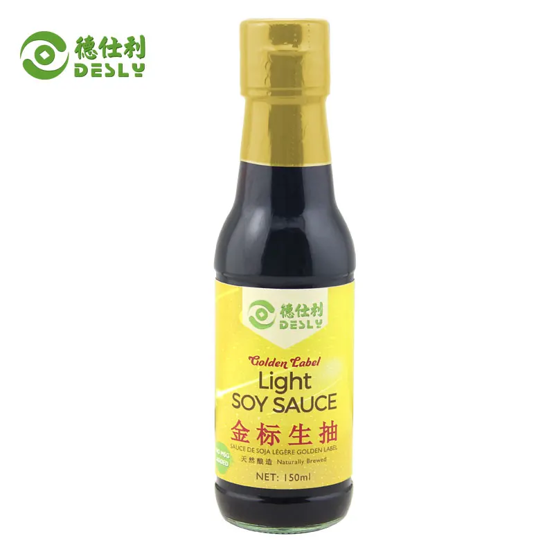 150 ml Desly Brand Golden Label Light Soy Sauce Wholesale for Cuisine OEM Factory Price