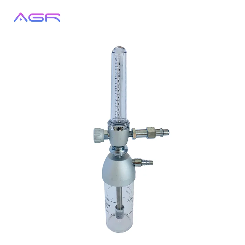 OEM Custom Logo Oxygen Flow Meter 0-15LPM Chemetron/DIN/Ohmeda Plug Medical flowmeter oxygen