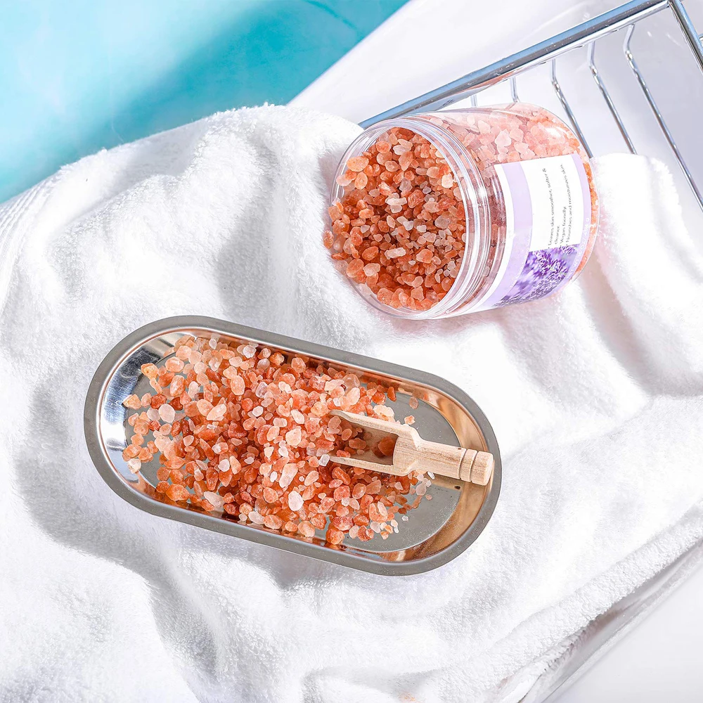 Private label bulk low moq ball epsom rose vegan himalayan lavender organic bath salts with flowers