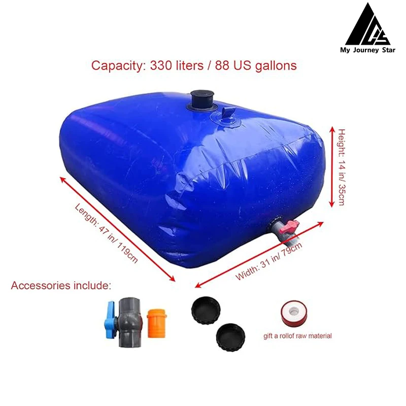 Flexible foldable pvc tarpaulin Portable Harvesting Collecting water tank storage Bladder tank for farm irrigation