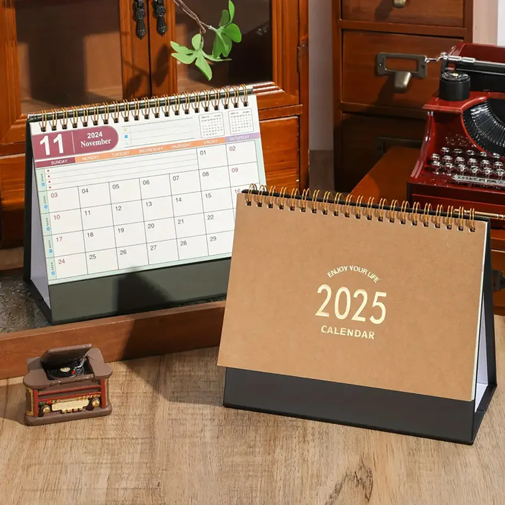 2025 2026 Office Series 365 Day Calendar DIY Portable Desk Calendars Daily Schedule Planner Notes Mini Desk Calendar