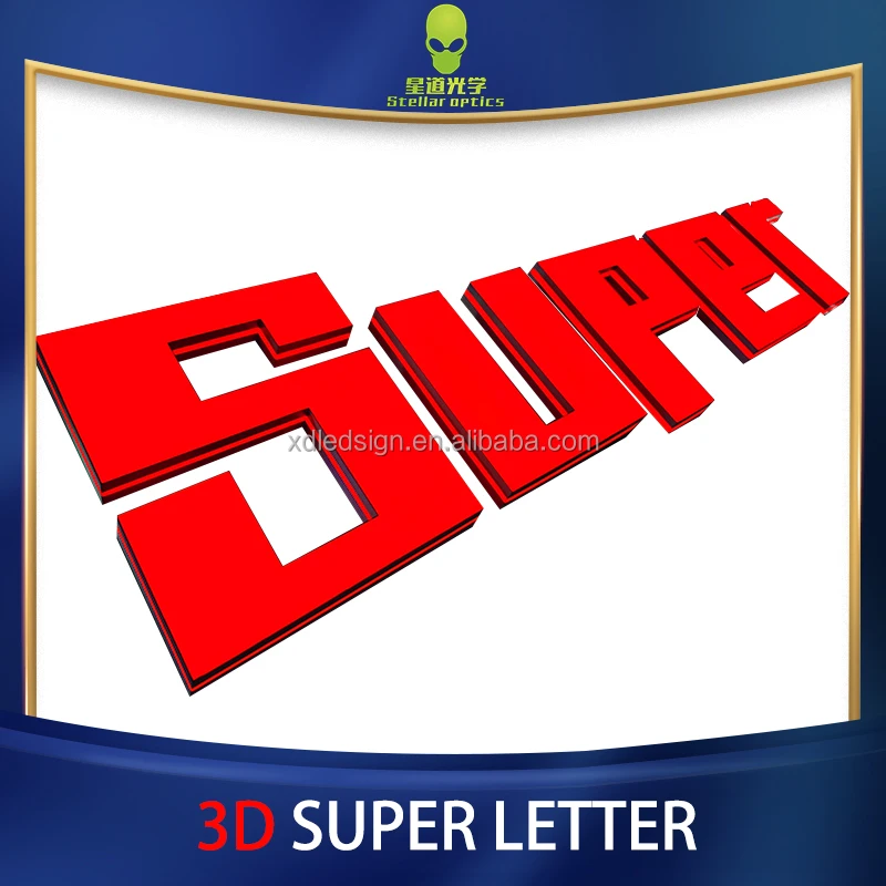 Company Store Enterprise Brand Custom 3D Super Alphabet Logo Signage Indoor and Outdoor Led Commercial Billboards