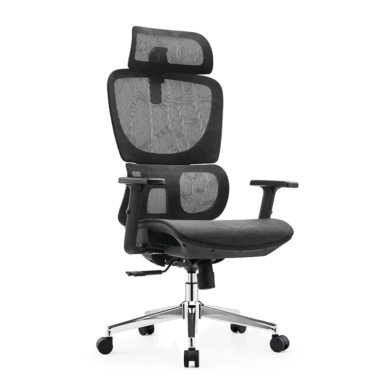Office Furniture Chair Lifted Armrest Mesh Office Chair High Back Ergonomic Computer Desk Task Swivel Black Office Chair