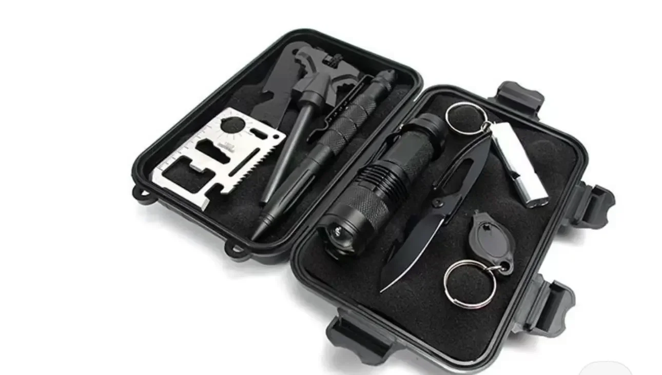 Outdoor Shockproof Waterproof Survival Storage Container Airtight Case Survival Kit Box For Camping Fishing