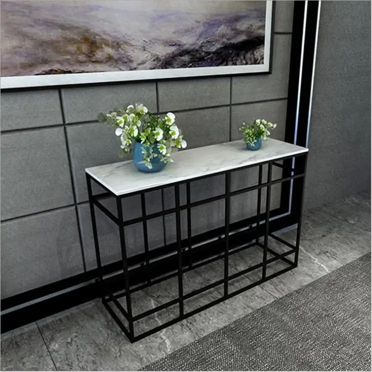 
cheap marble glass black white gold wire stand center TV table 