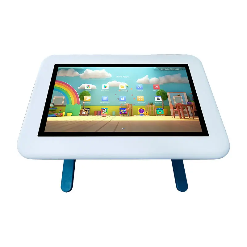 kindergarten or restaurant touch interactive smart table with multitouch and waterproof table