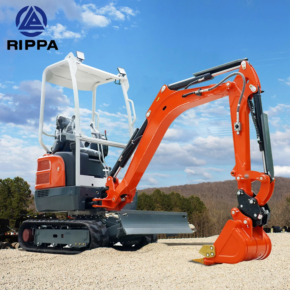 Chinese High Quality Tracked Mini Micro Excavator 1ton 1.7 Ton 1.8 Ton 2 T Mini Digger Excavator