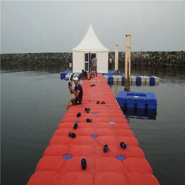 Guangzhou manufacturer plastic pontoons used for floating dock/floating bridge/floating restaurant
