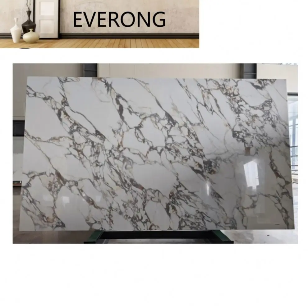 Indoor Decoration Wall Artificial Quartz Stone Kitchen Backsplash Tile Nano Glass Slab