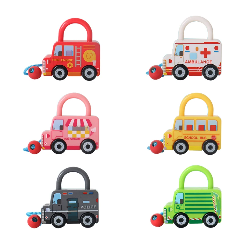 Новинка лидер продаж 2024 детские игрушки с замком английское раннее образование познавательный транспорт раздвижные ключи автомобильные устройства