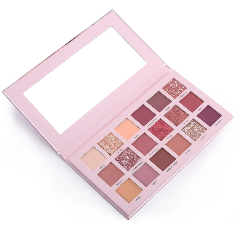 Wholesale Custom Vendors No Logo New Design Professional Set Talc Cruelty Free Shimmer Matte Natural 18 Colors Eyeshadow Palette