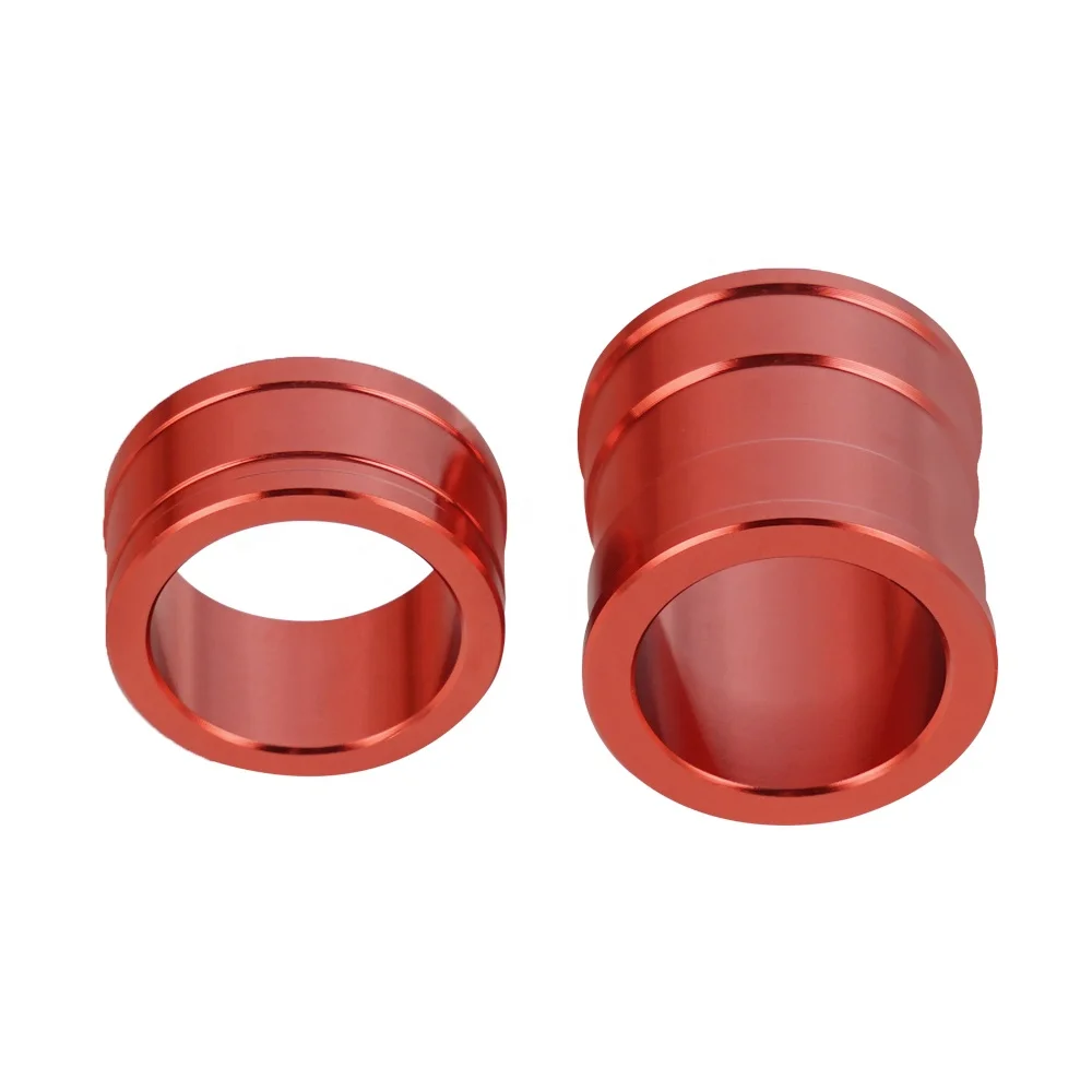 NiceCNC Red Anodized Billet Front Axle Wheel Spacers For Honda CRF450R CRF250R 2013-2017 CRF250R 2009-2012