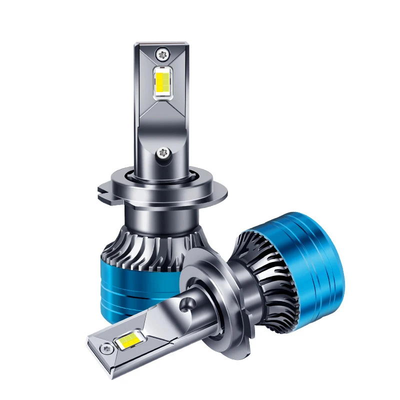 Cross-border Amazon AliExpress hot sale tri-color led car headlights modified high-power far and near light bulbs