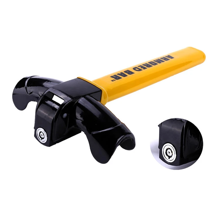 Hot selling durable T shape adjustable car vehicle steering wheel lock