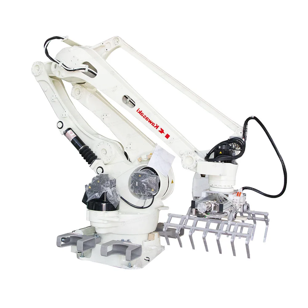 ABB Robot Column Palletizer Machine 20kg 30kg 50kg Carton Box Automatic Palletizer Machine Packing Line Column Bag Palletizer