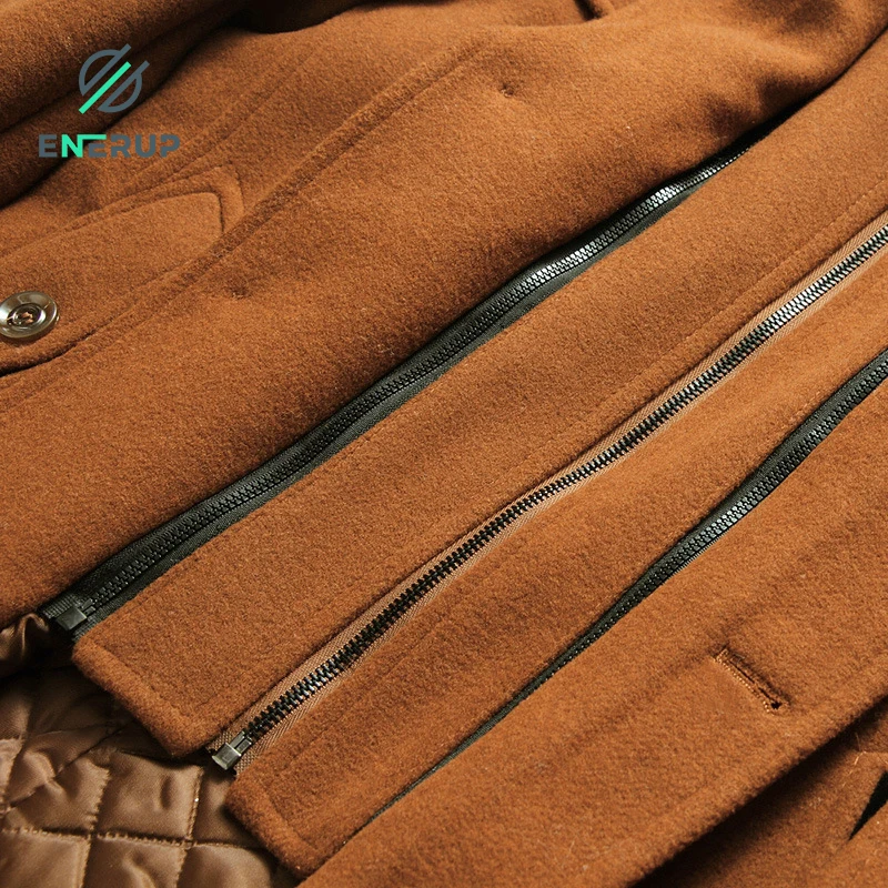 Enerup готовый к отправке оптовая продажа лидер продаж Повседневная Деловая шерстяная куртка средней длины