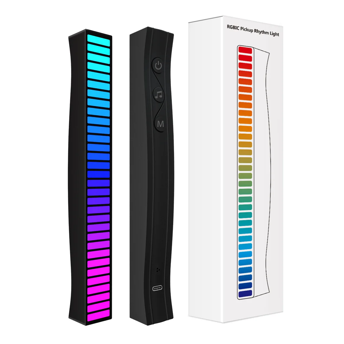 USB 5 В лампа для распознавания RGB Аудио LED 32 бит музыкальный пикап автомобильный ритмичный свет с голосовой активацией украшения
