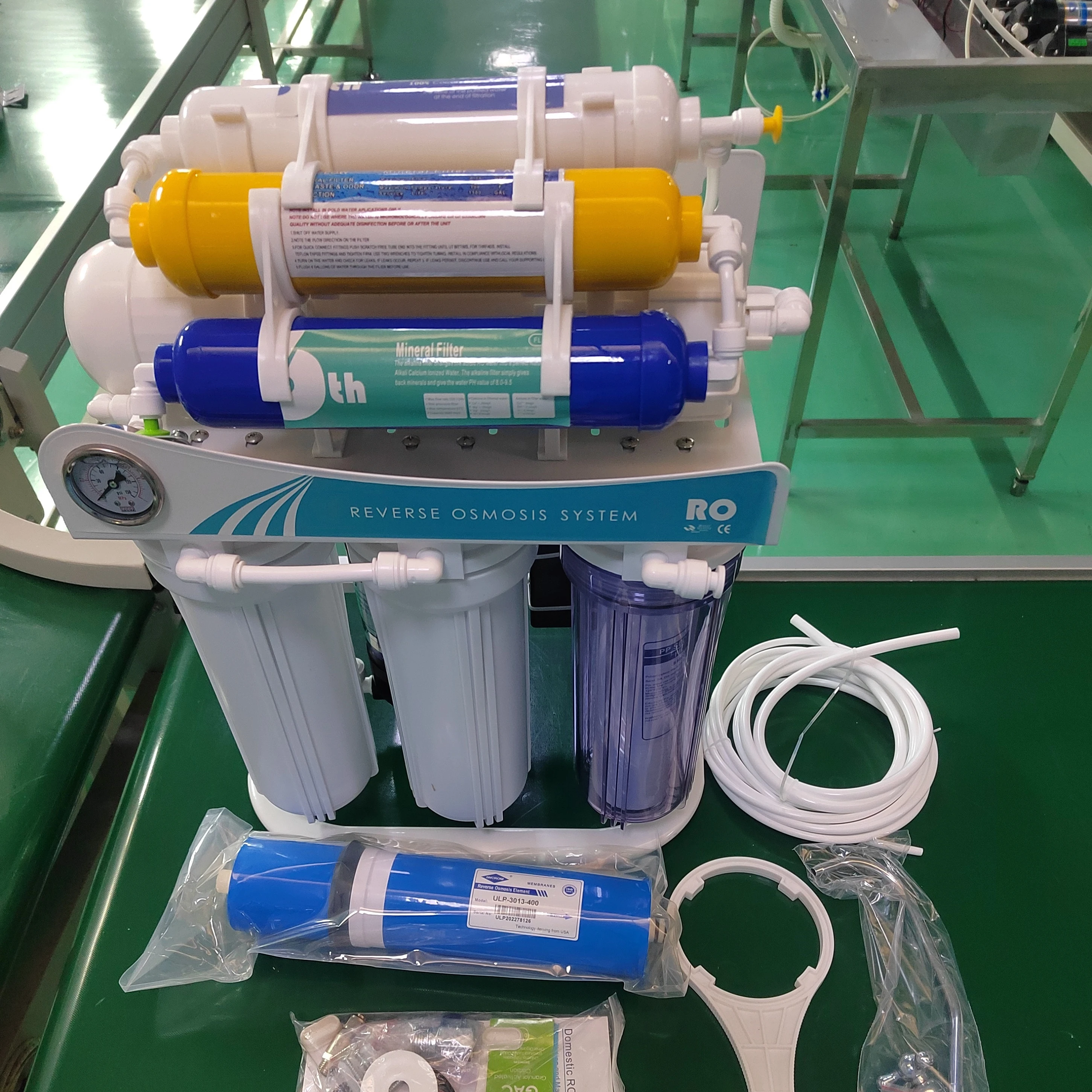 400 GPD 7 ступеней с кронштейном из нержавеющей стали обратного осмоса очистители воды