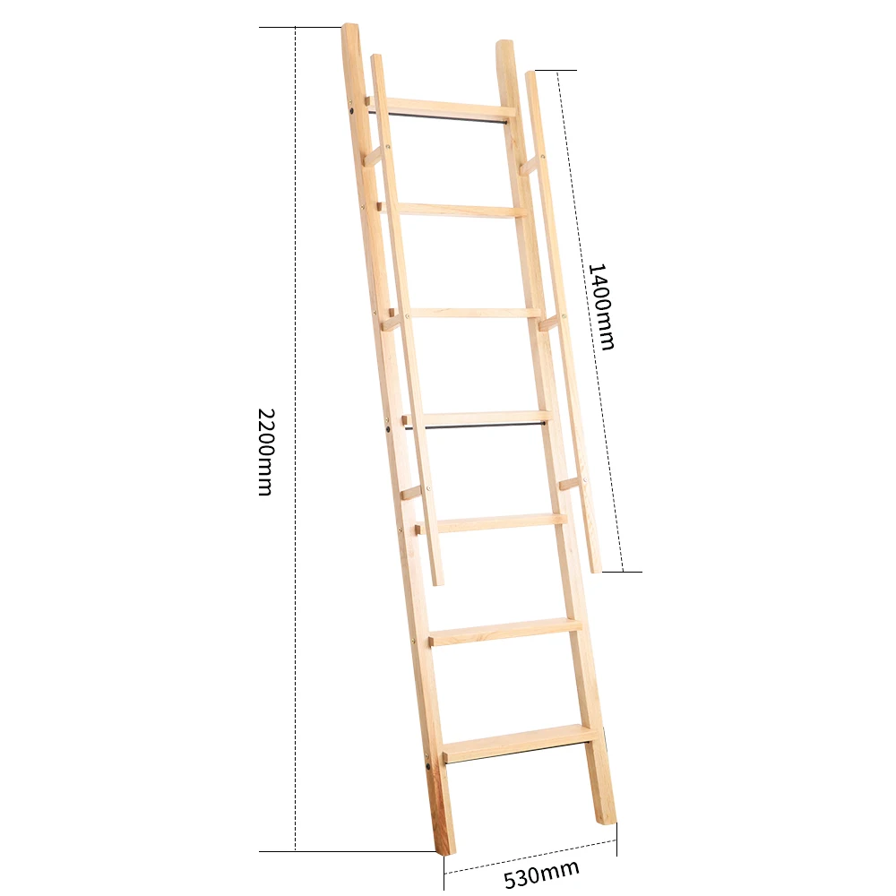 High Quality Hotel Furniture Supplies Bathroom Garden Towel Rack against wood ladder